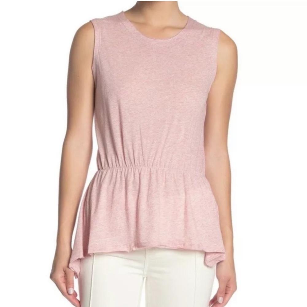 All Saints Waisty Blouse Cream Flowy Top Knit Small